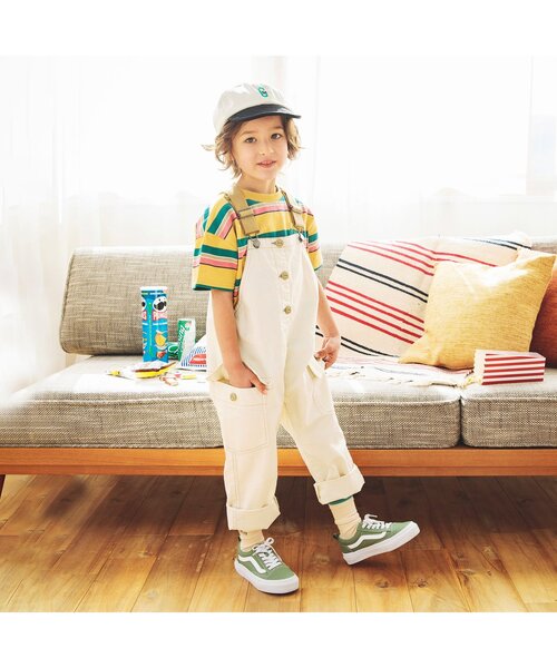 BREEZE(ブリーズ)の「マルチボーダーTシャツ(Tシャツ/カットソー・キッズ・サックスブルー/イエロー/ラベンダー・130/140/110/100/120/80/90)」の8枚目の写真