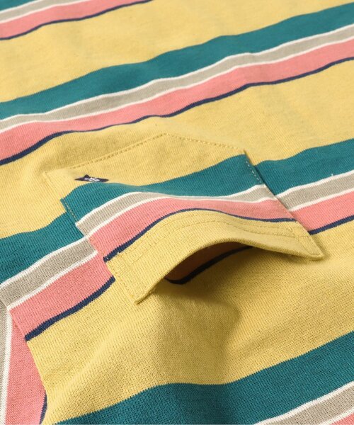 BREEZE(ブリーズ)の「マルチボーダーTシャツ(Tシャツ/カットソー・キッズ・サックスブルー/イエロー/ラベンダー・130/140/110/100/120/80/90)」の16枚目の写真