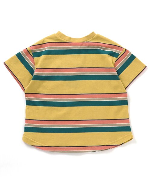 BREEZE(ブリーズ)の「マルチボーダーTシャツ(Tシャツ/カットソー・キッズ・サックスブルー/イエロー/ラベンダー・130/140/110/100/120/80/90)」の17枚目の写真