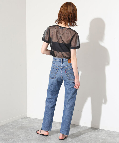 SLOBE IENA（スローブイエナ）の「ストラップ付きベアトップ（チューブトップ・レディース・ベージュ/カーキ/チャコールグレー・FREE）」の5枚目の写真