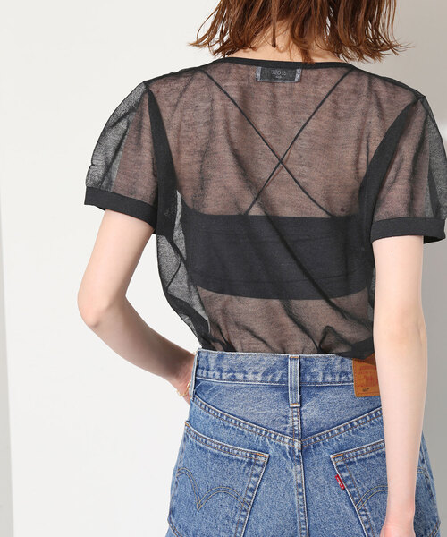 SLOBE IENA（スローブイエナ）の「ストラップ付きベアトップ（チューブトップ・レディース・ベージュ/カーキ/チャコールグレー・FREE）」の8枚目の写真