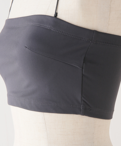 SLOBE IENA（スローブイエナ）の「ストラップ付きベアトップ（チューブトップ・レディース・ベージュ/カーキ/チャコールグレー・FREE）」の18枚目の写真