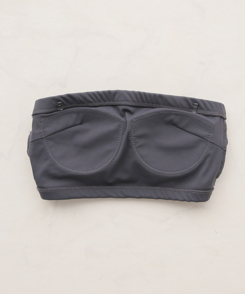 SLOBE IENA（スローブイエナ）の「ストラップ付きベアトップ（チューブトップ・レディース・ベージュ/カーキ/チャコールグレー・FREE）」の21枚目の写真