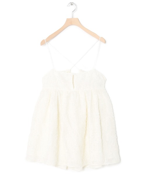 w closet(ダブルクローゼット)の「花柄ジャガードキャミチュニック(チュニック・レディース・オフホワイト/ブラック・FREE)」の17枚目の写真