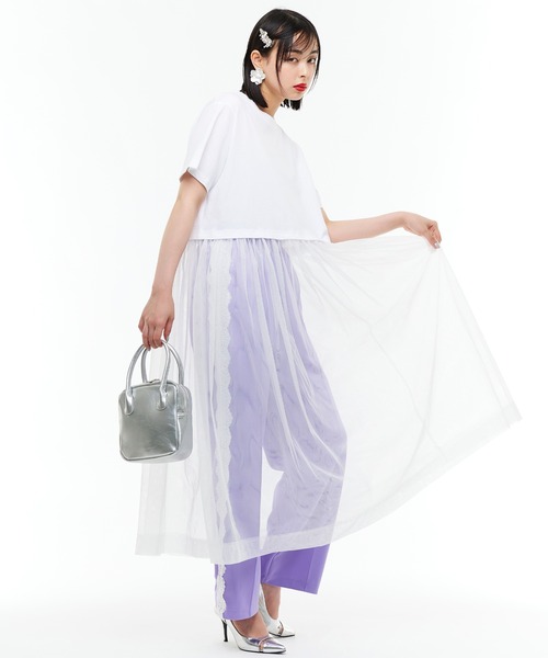 Narcissus(ナルシス)の「【WEBSTORE 限定商品】レースラインパンツ(その他パンツ・レディース・ブラック/パープル/グリーン・FREE)」の22枚目の写真