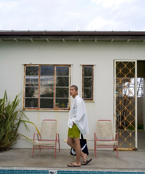 NIKE(ナイキ)の「NIKE/ナイキ EXCLUSIVE SWIM SHORTS/別注 スイムショーツ(その他パンツ・メンズ・ブルー/オリーブ/オレンジ/ブラック/ベージュ/グリーン/インディゴブルー・X-LARGE/MEDIUM/LARGE/SMALL)」の12枚目の写真