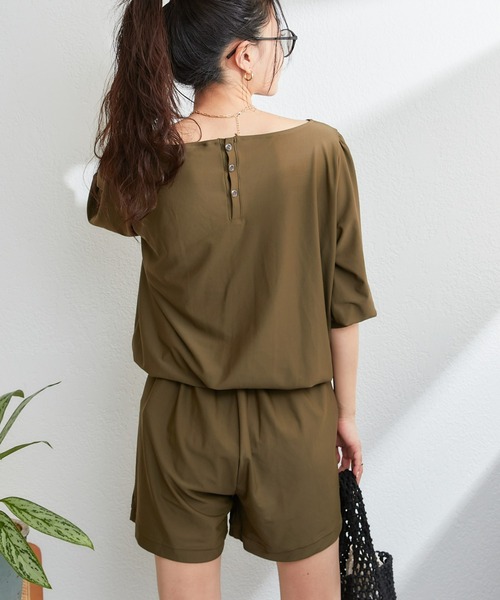 CIAOPANIC TYPY（チャオパニックティピー）の「【WEB限定】2WAYカバーアップダルラッシュガード（ラッシュガード・レディース・ドット/カーキ/ブラック・MEDIUM/LARGE）」の21枚目の写真