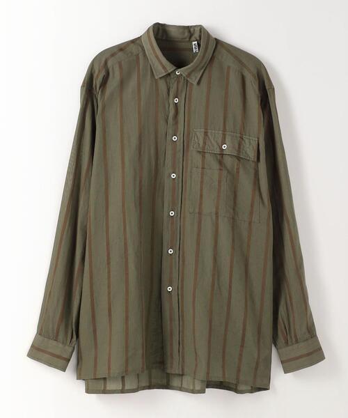 Steven Alan(スティーブンアラン)の「<KAPTAIN SUNSHINE> S/LIGHT SAFARI SHIRT/シャツ(シャツ/ブラウス・メンズ・ベージュ/オリーブ・38/40)」の1枚目の写真