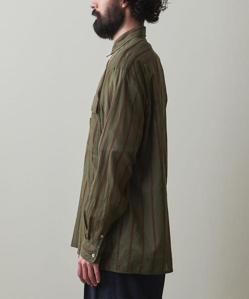 Steven Alan(スティーブンアラン)の「<KAPTAIN SUNSHINE> S/LIGHT SAFARI SHIRT/シャツ(シャツ/ブラウス・メンズ・ベージュ/オリーブ・38/40)」の5枚目の写真