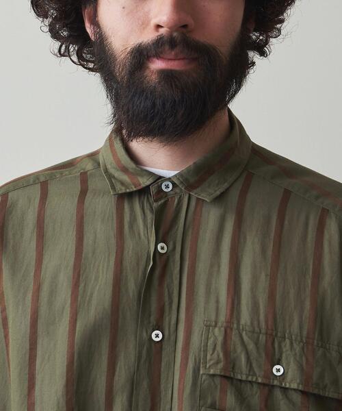 Steven Alan(スティーブンアラン)の「<KAPTAIN SUNSHINE> S/LIGHT SAFARI SHIRT/シャツ(シャツ/ブラウス・メンズ・ベージュ/オリーブ・38/40)」の4枚目の写真