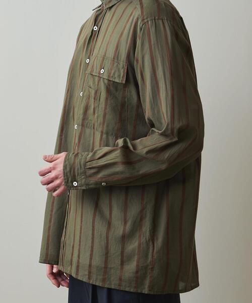 Steven Alan(スティーブンアラン)の「<KAPTAIN SUNSHINE> S/LIGHT SAFARI SHIRT/シャツ(シャツ/ブラウス・メンズ・ベージュ/オリーブ・38/40)」の12枚目の写真
