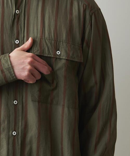 Steven Alan(スティーブンアラン)の「<KAPTAIN SUNSHINE> S/LIGHT SAFARI SHIRT/シャツ(シャツ/ブラウス・メンズ・ベージュ/オリーブ・38/40)」の11枚目の写真