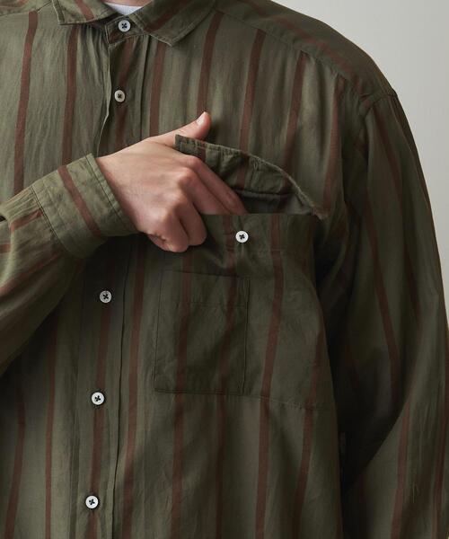 Steven Alan(スティーブンアラン)の「<KAPTAIN SUNSHINE> S/LIGHT SAFARI SHIRT/シャツ(シャツ/ブラウス・メンズ・ベージュ/オリーブ・38/40)」の13枚目の写真