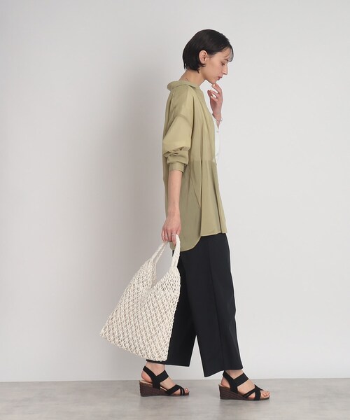 DRESKIP（ドレスキップ）の「◆【軽やかサラリはき心地】タックワイドパンツ（その他パンツ・レディース・ブルー/ネイビー/ベージュ・03/02/04）」の13枚目の写真