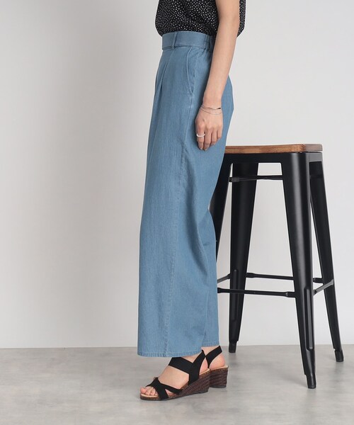 DRESKIP（ドレスキップ）の「◆【軽やかサラリはき心地】タックワイドパンツ（その他パンツ・レディース・ブルー/ネイビー/ベージュ・03/02/04）」の22枚目の写真