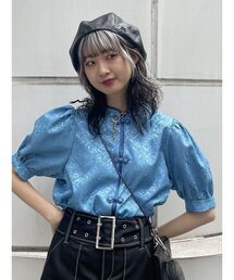 jouetie | ボリュームスリーブチャイナシャツ(シャツ/ブラウス)