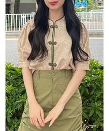 jouetie | ボリュームスリーブチャイナシャツ(シャツ/ブラウス)