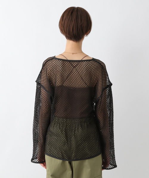 LEPSIM(レプシィム)の「パイピングメッシュプルオーバー 704334(Tシャツ/カットソー・レディース・ブラック/アイボリー・FREE)」の13枚目の写真