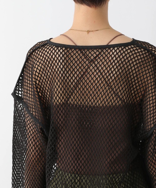 LEPSIM(レプシィム)の「パイピングメッシュプルオーバー 704334(Tシャツ/カットソー・レディース・ブラック/アイボリー・FREE)」の18枚目の写真