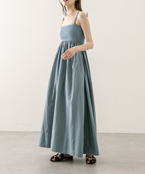 mystic(ミスティック)の「ニット切替キャミワンピース(ワンピース・レディース・ブラック/ブルー/キャメル・1/2)」の5枚目の写真