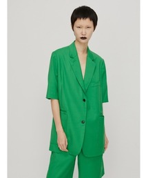 Single-breasted Short-sleeve Wool-blend Blazer / シングルブレザー/ ジャケット