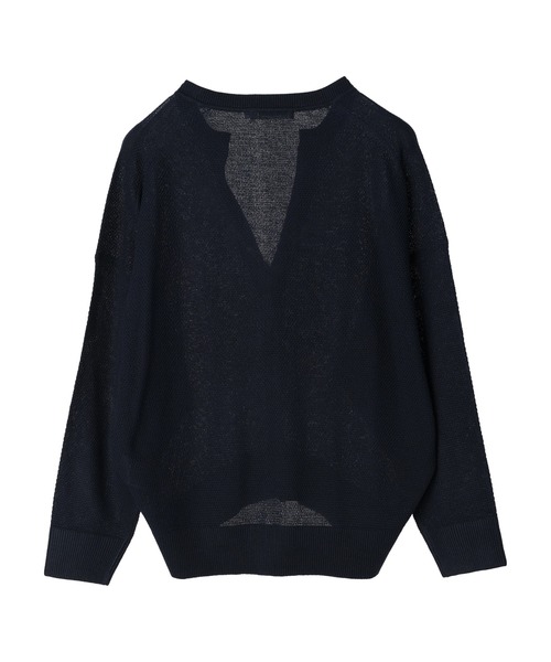 AMERICAN HOLIC（アメリカンホリック）の「UVカット　鹿の子Vネックカーディガン（カーディガン/ボレロ・レディース・ブラウン/ネイビー/ライトベージュ/ライトイエロー・M/L）」の22枚目の写真