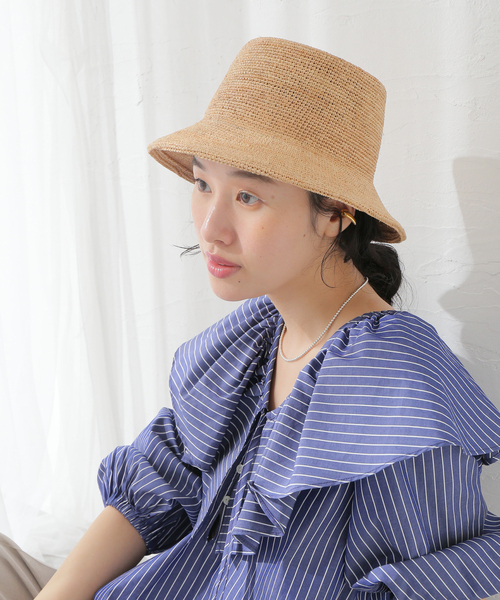 Lack of Color（ラックオブカラー）の「【LACK OF COLOR/ラックオブカラー】THE INCA BUCKET HAT：バケットハット（ハット・レディース・アイボリー・MEDIUM）」の3枚目の写真
