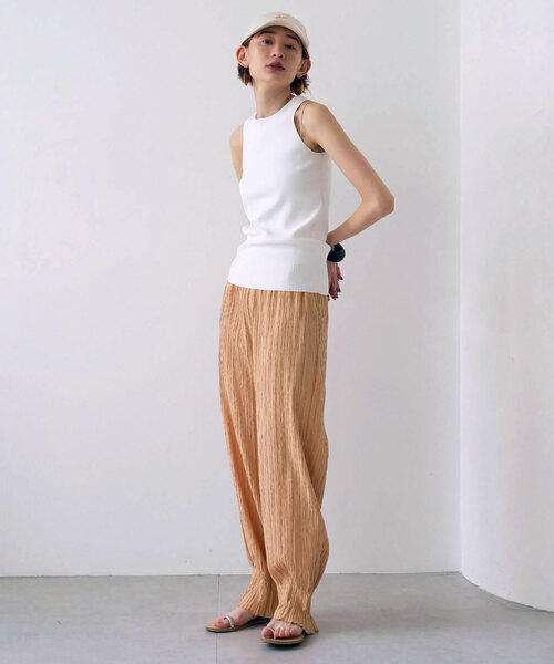 SLOBE citron.(スローブシトロン)の「SLOBE citron. フリルジョガーパンツ(その他パンツ・レディース・ブラック/オレンジ・FREE)」の20枚目の写真