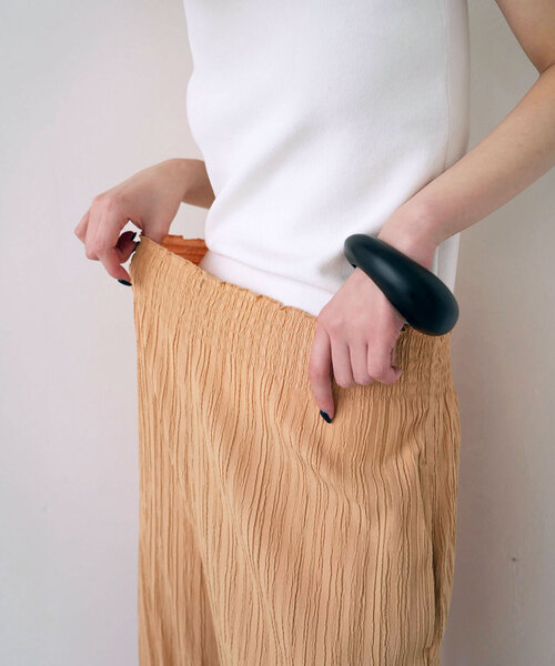 SLOBE citron.(スローブシトロン)の「SLOBE citron. フリルジョガーパンツ(その他パンツ・レディース・ブラック/オレンジ・FREE)」の21枚目の写真