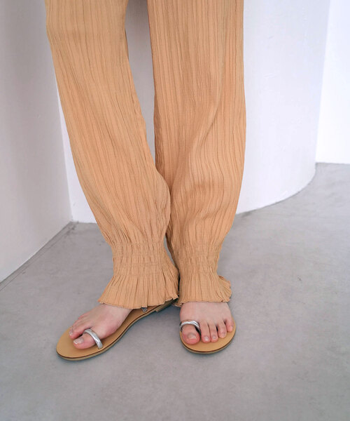 SLOBE citron.(スローブシトロン)の「SLOBE citron. フリルジョガーパンツ(その他パンツ・レディース・ブラック/オレンジ・FREE)」の16枚目の写真