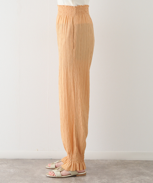 SLOBE citron.(スローブシトロン)の「SLOBE citron. フリルジョガーパンツ(その他パンツ・レディース・ブラック/オレンジ・FREE)」の7枚目の写真