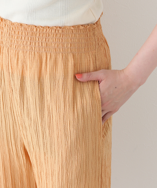 SLOBE citron.(スローブシトロン)の「SLOBE citron. フリルジョガーパンツ(その他パンツ・レディース・ブラック/オレンジ・FREE)」の4枚目の写真