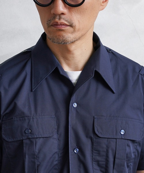 MILITARY(ミリタリー)の「実物 新品 デッドストック スペイン軍 80~90’s ショートスリーブ オフィサーシャツ(シャツ/ブラウス・メンズ・ネイビー・37/38/39/40/41)」の9枚目の写真