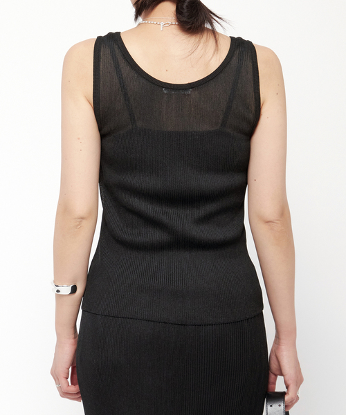 AP STUDIO（エーピーストゥディオ）の「シアーリブタンクトップ（タンクトップ・レディース・ブラック・FREE）」の15枚目の写真