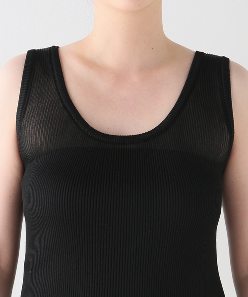 AP STUDIO（エーピーストゥディオ）の「シアーリブタンクトップ（タンクトップ・レディース・ブラック・FREE）」の8枚目の写真