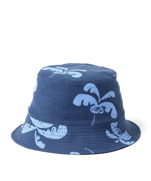 【セール】SEAGREEN(シーグリーン) PALM TREE SEERSUCKER HAT（ハット）｜SEAGREEN（シーグリーン）