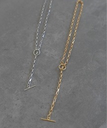 Reurie'（レウリィ）の「スクエアチェーンネックレス / square chain necklace チョーカー シルバー ゴールド マンテル（ネックレス）」