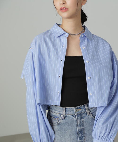 FREE'S MART（フリーズマート）の「カップ付きキャミソール（キャミソール・レディース・ホワイト/ブラック・FREE）」の6枚目の写真