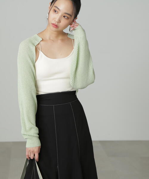 FREE'S MART（フリーズマート）の「カップ付きキャミソール（キャミソール・レディース・ホワイト/ブラック・FREE）」の13枚目の写真