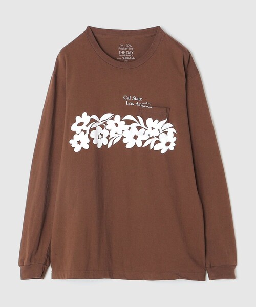THE DAY ON THE BEACH(ザデイオンザビーチ)の「*【SHIPS別注】THE DAY ON THE BEACH: プリント ロングスリーブ Tシャツ(Tシャツ/カットソー・メンズ・ホワイト/ブラウン/ロイヤルブルー・LARGE/X-LARGE/MEDIUM)」の12枚目の写真