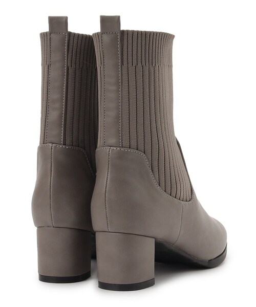 SHOO・LA・RUE（シューラルー）の「◆ヒールアップニットブーツ（ブーツ・レディース・ブラック/ブラウン系その他・35/45）」の6枚目の写真