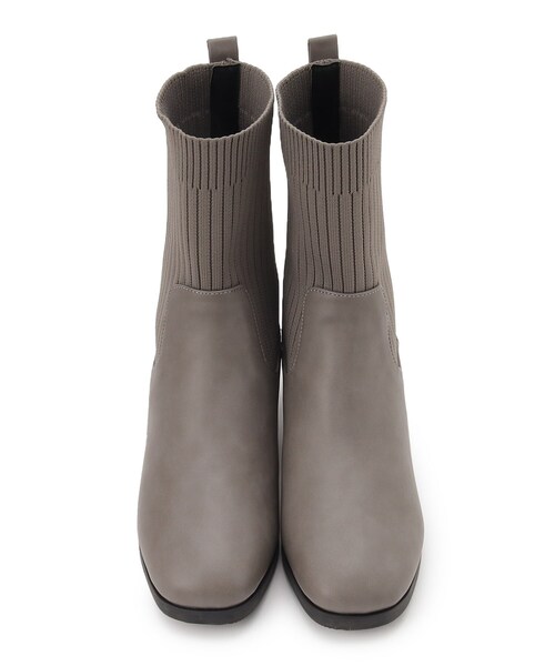 SHOO・LA・RUE（シューラルー）の「◆ヒールアップニットブーツ（ブーツ・レディース・ブラック/ブラウン系その他・35/45）」の7枚目の写真