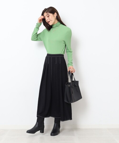 SHOO・LA・RUE（シューラルー）の「◆ヒールアップニットブーツ（ブーツ・レディース・ブラック/ブラウン系その他・35/45）」の12枚目の写真