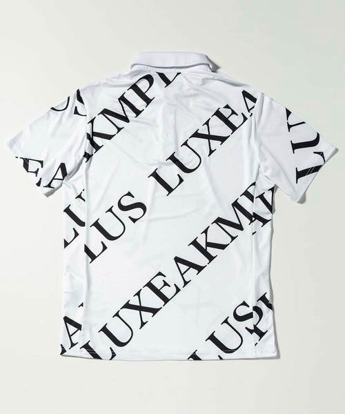 LUXEAKMPLUS(リュクスエイケイエムプラス)の「LUXEAKMPLUS(リュクスエイケイエムプラス)ゴルフ 総柄半袖ポロシャツ(ポロシャツ・メンズ・ホワイト/ブラック・S/M/L/XL/XXL)」の10枚目の写真