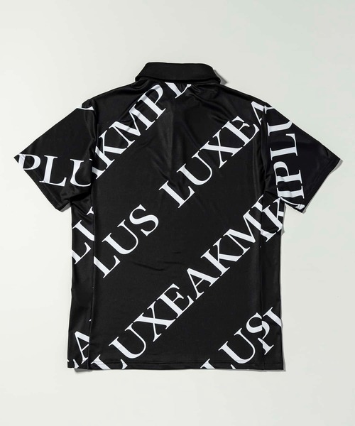 LUXEAKMPLUS(リュクスエイケイエムプラス)の「LUXEAKMPLUS(リュクスエイケイエムプラス)ゴルフ 総柄半袖ポロシャツ(ポロシャツ・メンズ・ホワイト/ブラック・S/M/L/XL/XXL)」の7枚目の写真