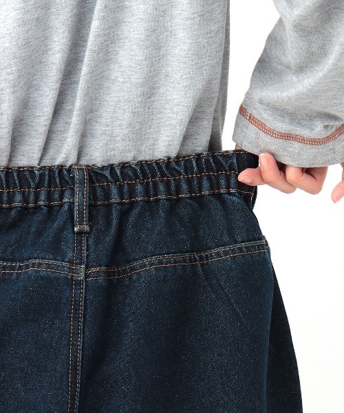 チチカカ（チチカカ）の「ツイル＆デニム刺繍サーカスパンツ（デニムパンツ・レディース・インディゴブルー/アイボリー/カーキ・FREE）」の14枚目の写真