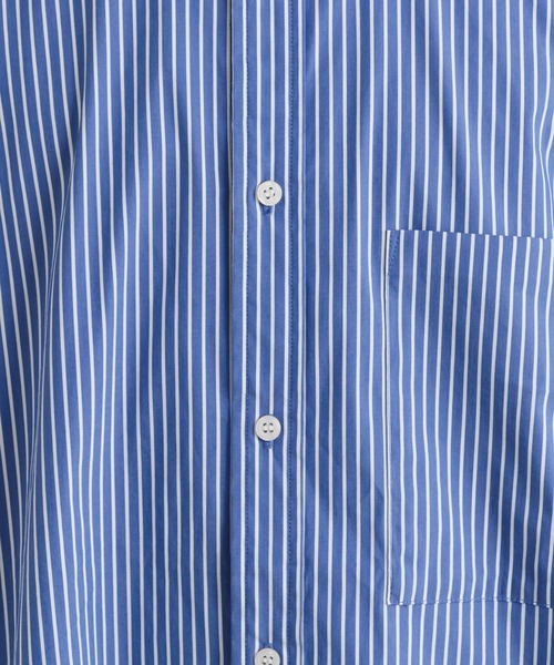 CIAOPANIC TYPY（チャオパニックティピー）の「【ユニセックス】アソートストライプストレッチオーバーシャツ（シャツ/ブラウス・メンズ・ネイビー/ホワイト/ブルー/ブラック・LARGE/MEDIUM）」の15枚目の写真