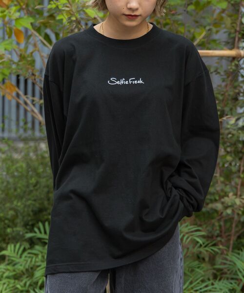 NAVAL(ナバル)の「【SELFIE GIRL】イラストバックプリントビックシルエットロンT(Tシャツ/カットソー・メンズ・その他1/ホワイト/ブラック/その他2・LARGE/MEDIUM)」の15枚目の写真