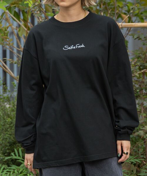 NAVAL(ナバル)の「【SELFIE GIRL】イラストバックプリントビックシルエットロンT(Tシャツ/カットソー・メンズ・その他1/ホワイト/ブラック/その他2・LARGE/MEDIUM)」の16枚目の写真