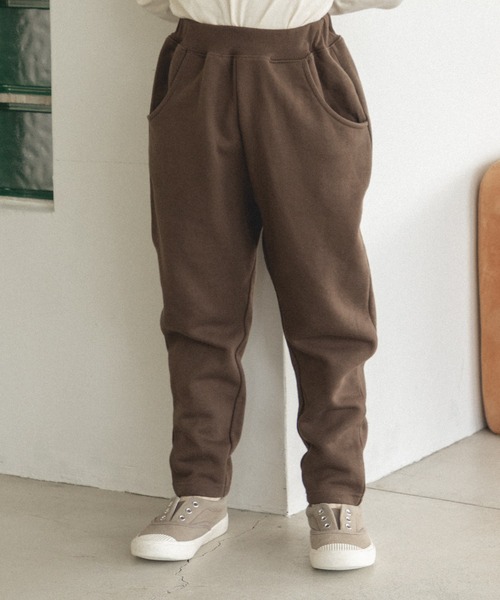 pairmanon(ペアマノン)の「無地 総柄プリント スウェット サルエル パンツ(スウェットパンツ・キッズ・ブラック/グレー系その他/ブラック系その他2/ブラウン/ブラウン系その他/ブラック系その他3/ベージュ系その他6/グレー系その他5/カーキ/ブラウン系その他2・120/150/140/130/90/100/110)」の6枚目の写真